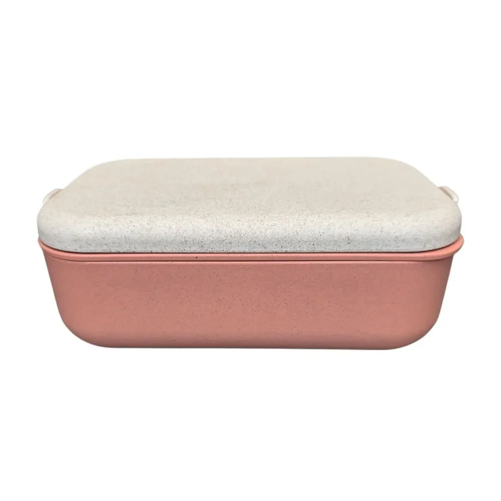 Our Place Layered Bento Box Lunchbox Set Pink and Cream